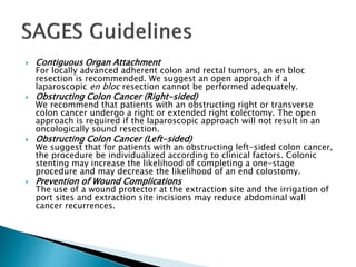 Lap vs Open Colorectal Resection | PPTX