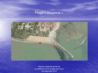 Plage « moyenne »




    Réseau départemental de
surveillance de la qualité des eaux
         de baignade 2010
 