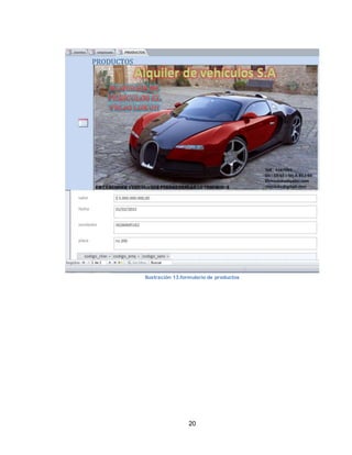 20
Ilustración 13.formulario de productos
 
