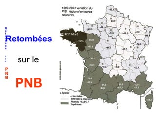 Retombées 
sur le 
PNB 
R 
e 
t 
o 
m 
b 
é 
e 
s 
s 
u 
r 
e 
P 
N 
B 
 