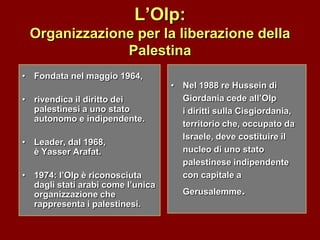 La questione palestinese | PPT