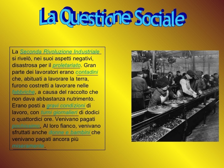 La questione sociale