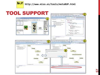 TOOL SUPPORT
57
http://www.miso.es/tools/metaBUP.html
 