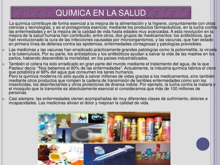 LA QUIMICA EN LA VIDA COTIDIANA