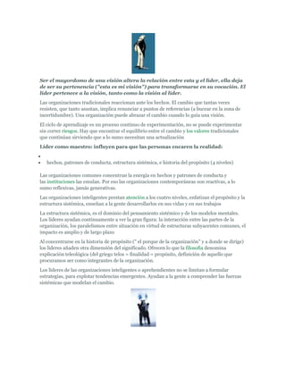 La Quinta Disciplina: Peter Senge