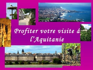Profiter votre visite á l’Aquitanie 