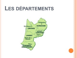 LES DÉPARTEMENTS
 