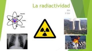 La radiactividad
DSV
3º ESO
 