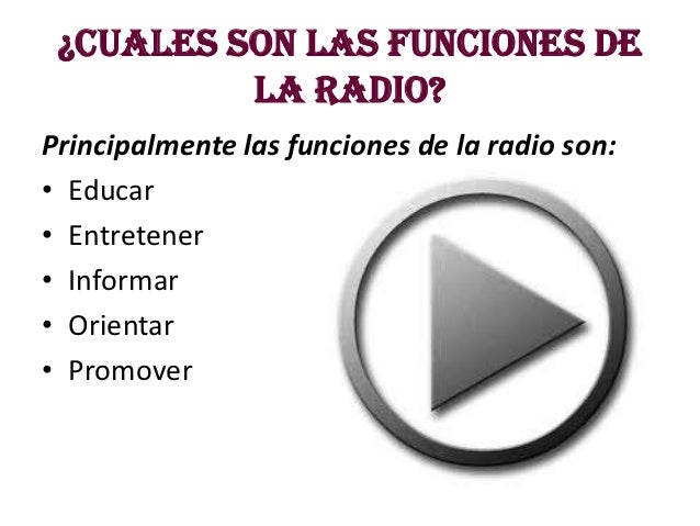 La radio como medio de comunicacion