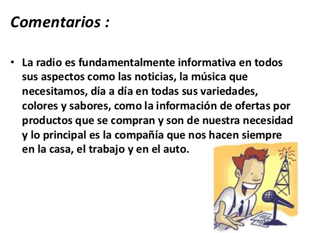 La radio como medio de comunicacion