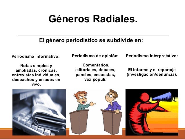 La radio, los tipos y géneros radiales