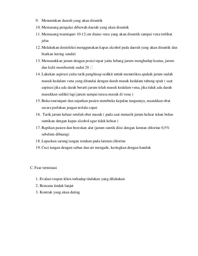 La rangki injeksi intravena n subkutan
