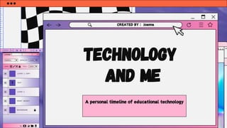 A personal timeline of educational technology
TECHNOLOGY
AND ME
CREATED BY : Joanna
 