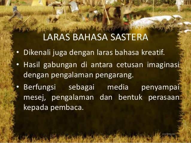 Laras bahasa sastera