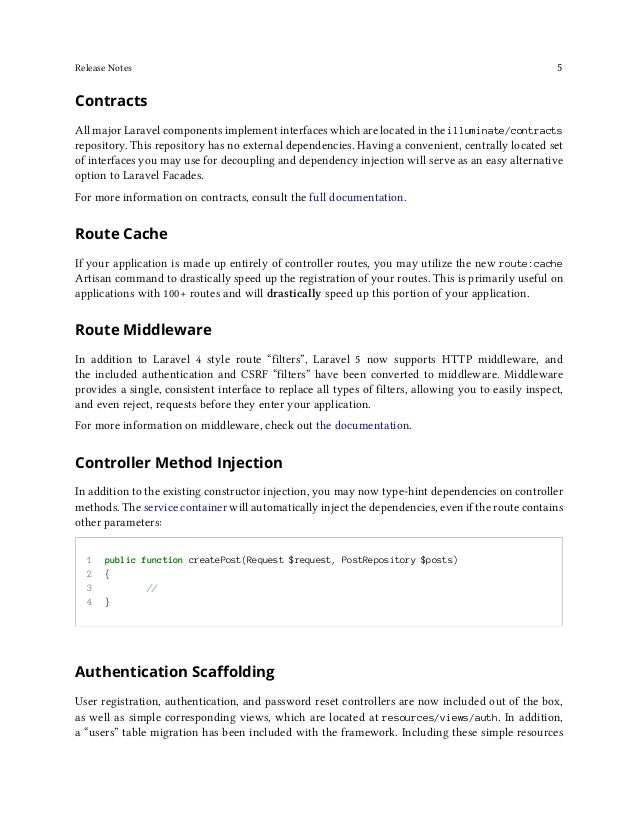 Laravel 5 Documention Guide - By Chayon Shaah (Web Developer)