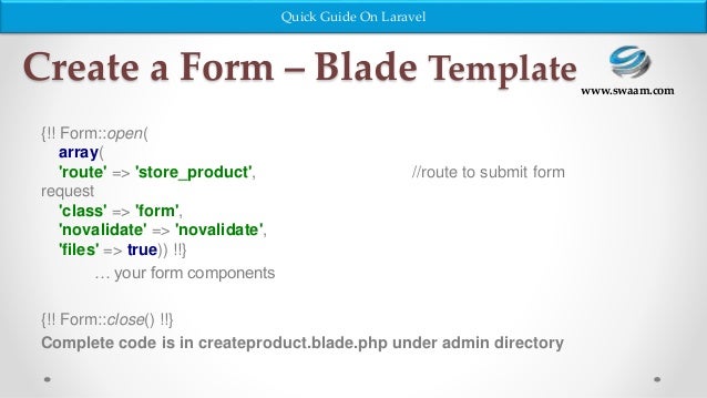 Laravel - Website Development in Php Framework Part 2