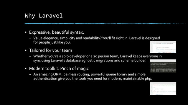 Laravel Tutorial PPT | PPTX