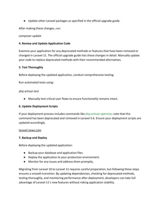 Laravel 11: Key Features & Why It Matters for Developers | PDF