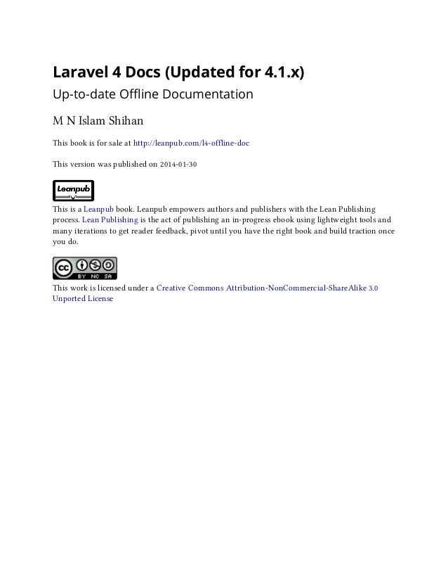 Laravel 4 Documentation