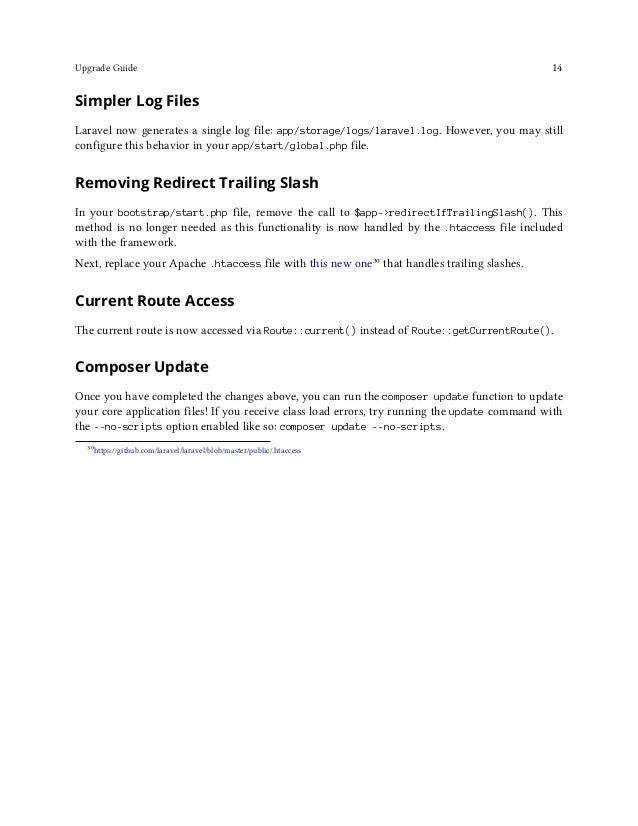Laravel 4 Documentation