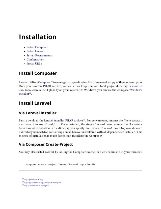 Laravel 4 Documentation