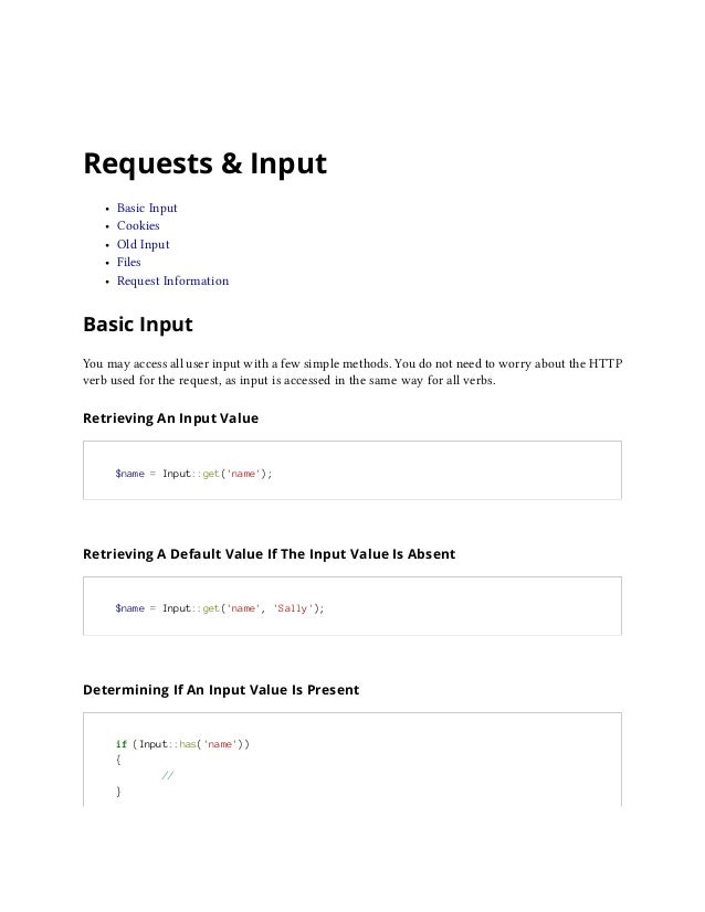 Laravel 4 Documentation
