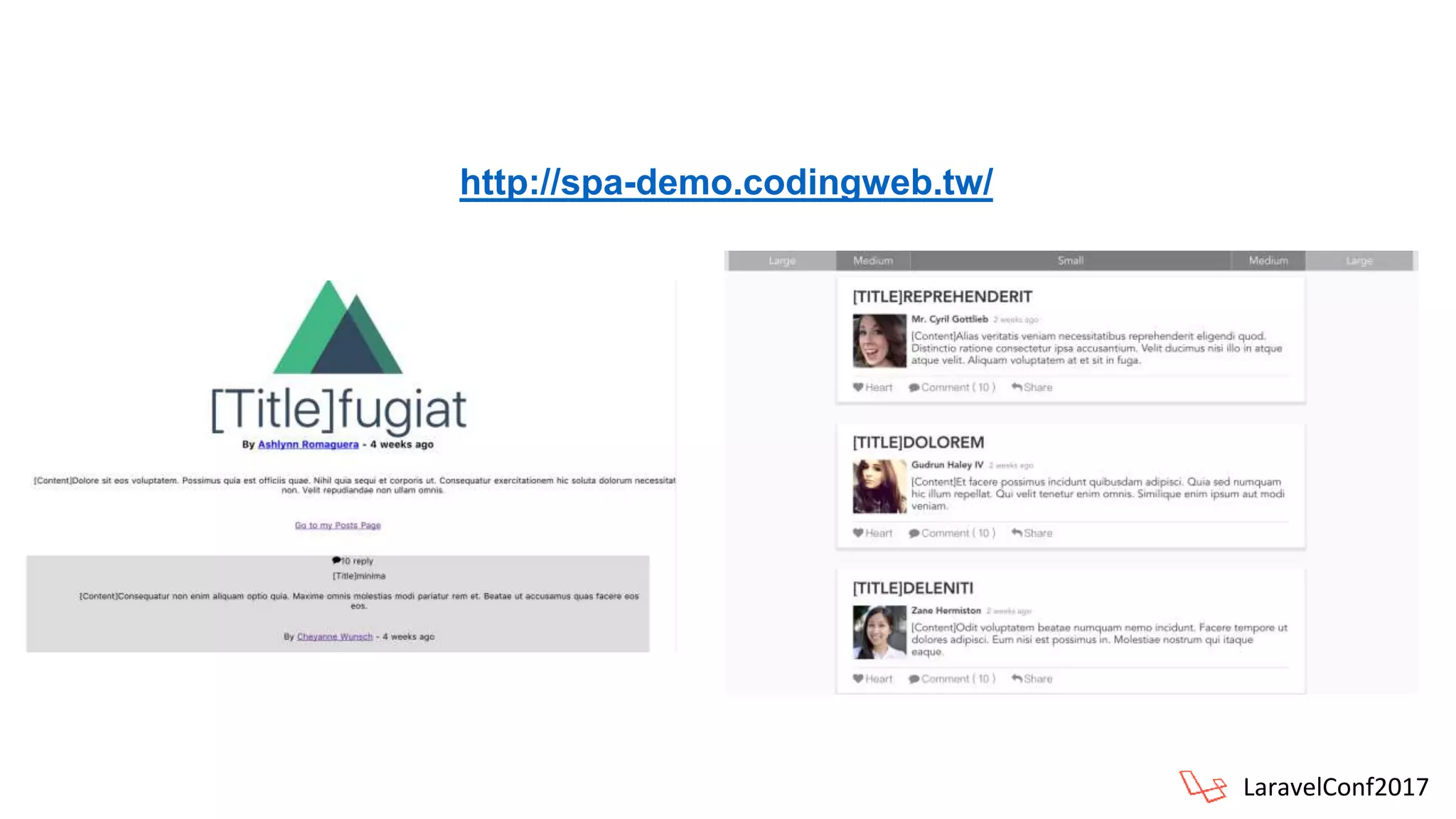 LaravelConf2017
http://spa-demo.codingweb.tw/
 