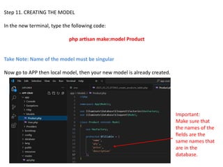 Laravel Crud Tutorial Basic Step by Stepy S | PPTX