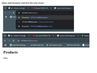 Laravel Crud Tutorial Basic Step by Stepy S | PPTX