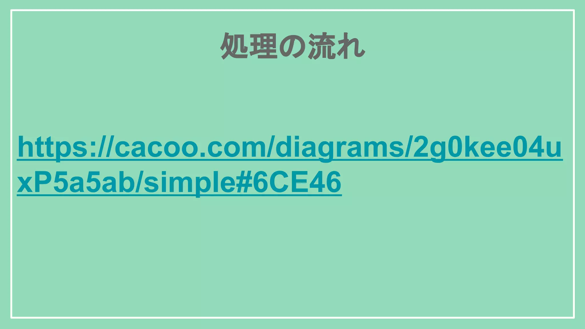 https://cacoo.com/diagrams/2g0kee04u xP5a5ab/simple#6CE46 処理の流れ 