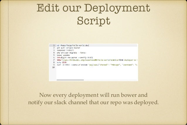 Laravel Forge: Hello World to Hello Production