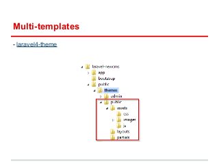 Multi-templates 
- laravel4-theme 
 