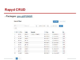 Rapyd CRUD 
- Packages: goo.gl/jPQNQR 
 