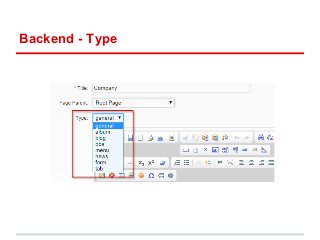 Backend - Type 
 