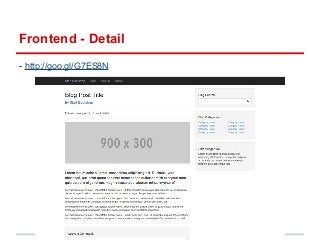 Frontend - Detail 
- http://goo.gl/G7ES8N 
 