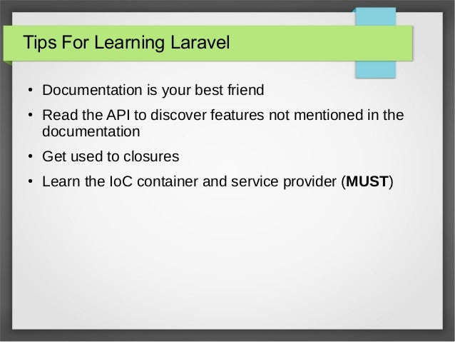 Intro to Laravel 4