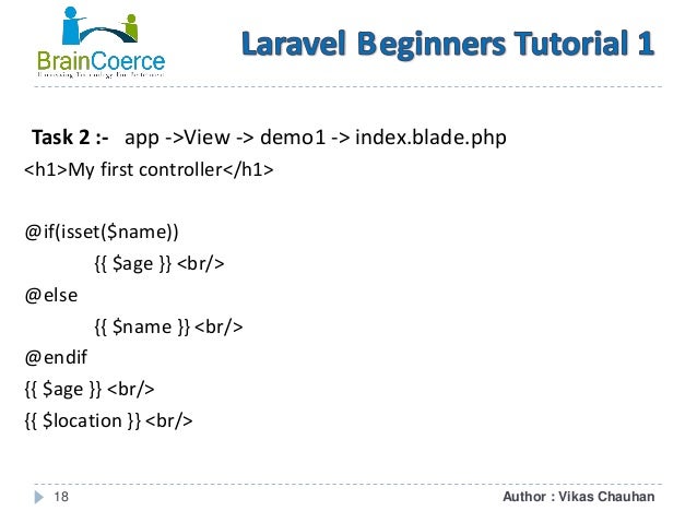 Laravel Beginners Tutorial 1