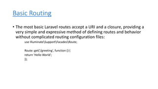 introduction to Laravel and its Basic and origin | PPTX