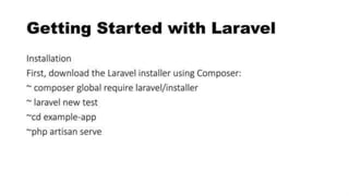 introduction to Laravel and its Basic and origin | PPTX