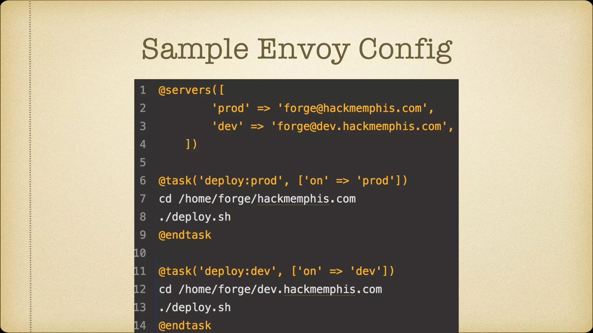 Sample Envoy Config
 