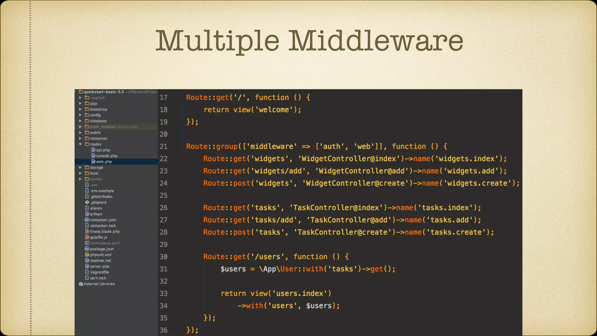 Multiple Middleware
 