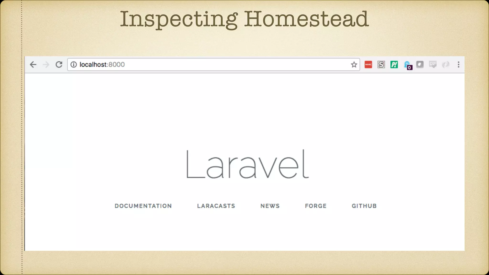 Inspecting Homestead
 
