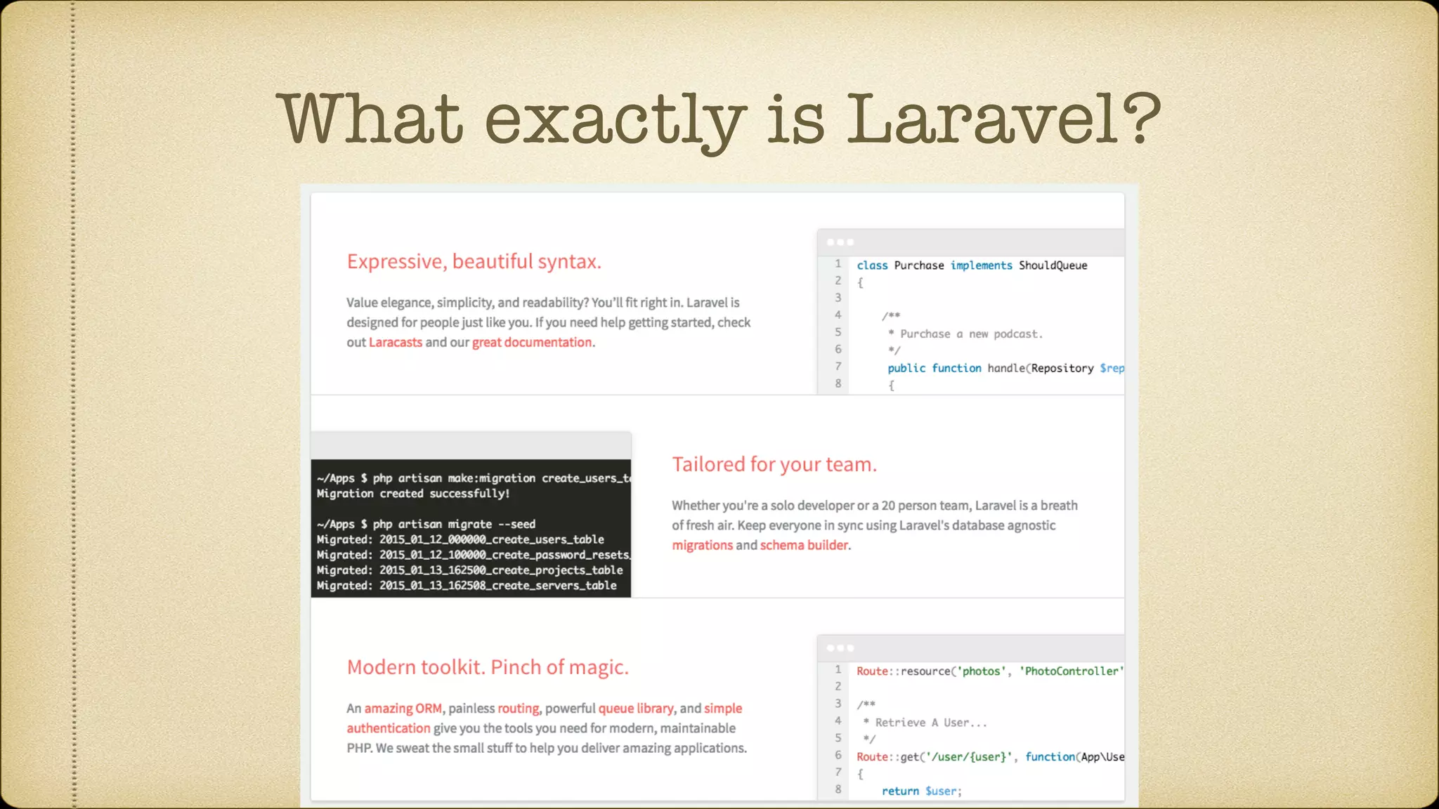 What exactly is Laravel?
 