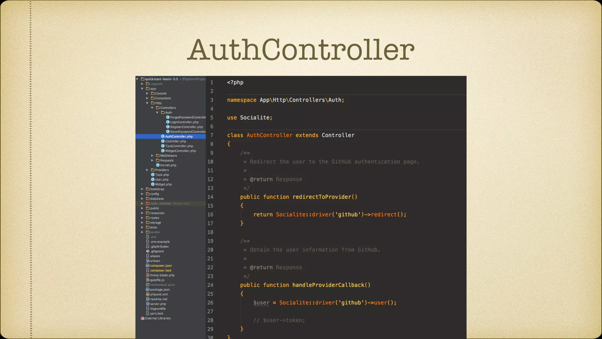 AuthController
 