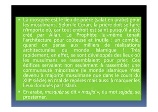 L architecture islamique 1