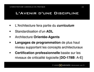 L Architecture Logicielle En Pratique