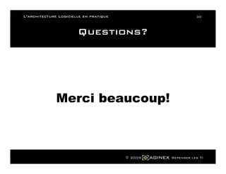 L Architecture Logicielle En Pratique