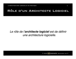 L Architecture Logicielle En Pratique