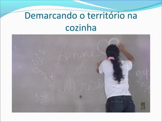 Demarcando o território na
cozinha

 