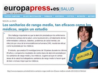 La re evolucion de los cuidados